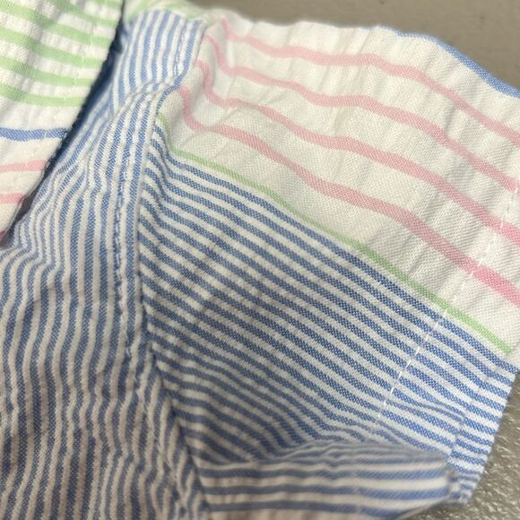 Janie and Jack 100048695 Baby Striped Seersucker Romper size 0-3 months NWT - Picture 6 of 9